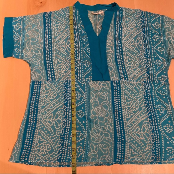 ULLA POPKEN XXL flowy cotton tunic top. Beautiful blue. - Picture 6 of 6